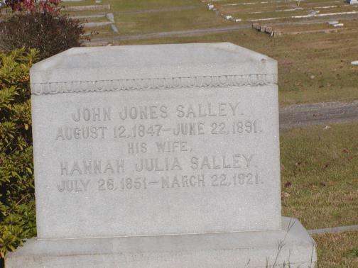 John Jones Salley and Hannah Julia Raysor Salley